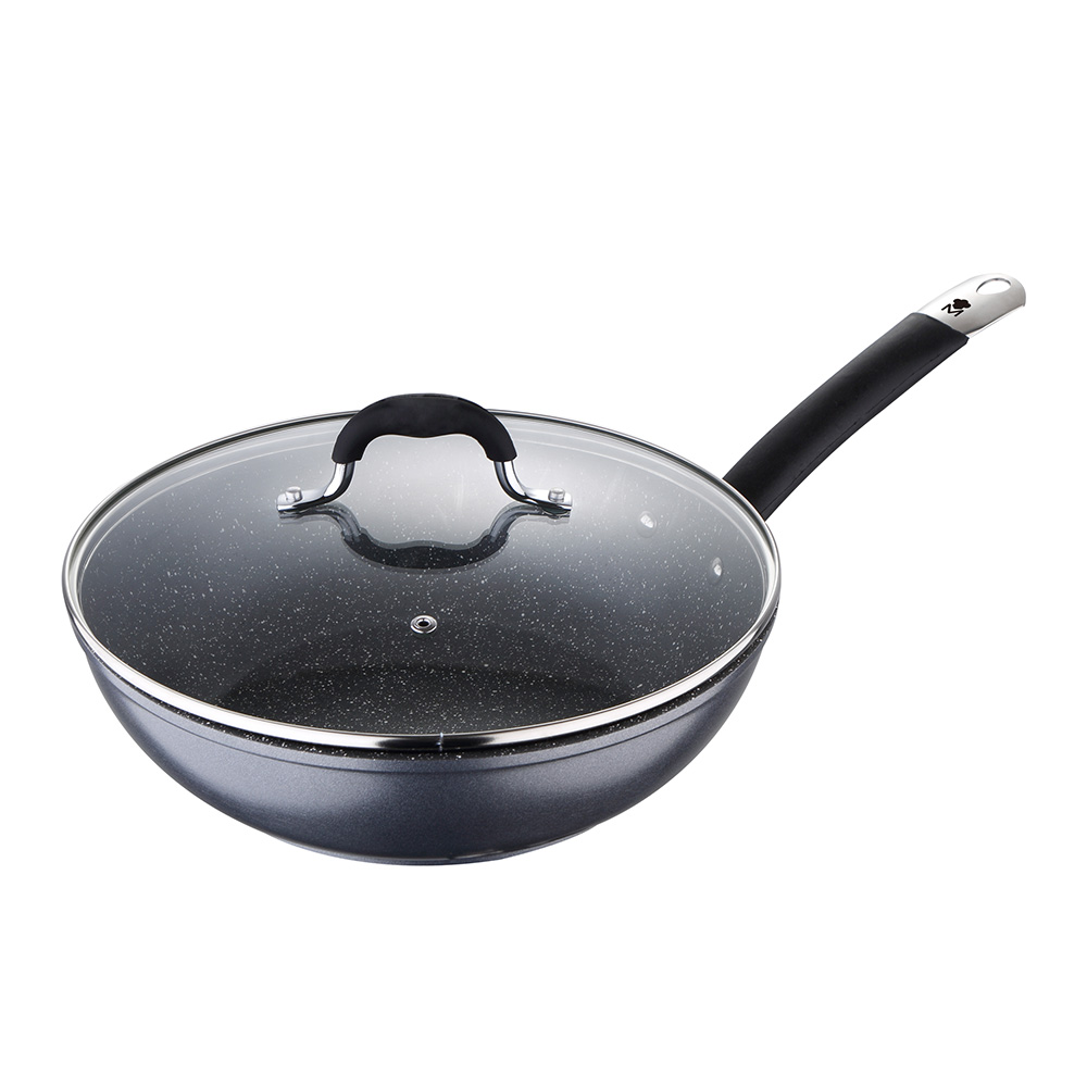 WOK Ø28x8,0cm CON TAPA ALUMINIO FORJADO HOME EDITION BGMP-3289-BK MASTERPRO