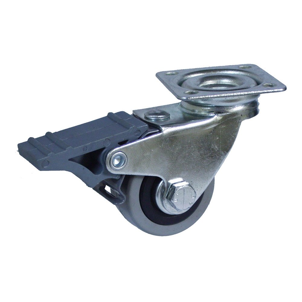 RUEDA PLATINA Ø40mm (RUEDA) FRENO GOMA GRIS CR07134 AFO - Ítem