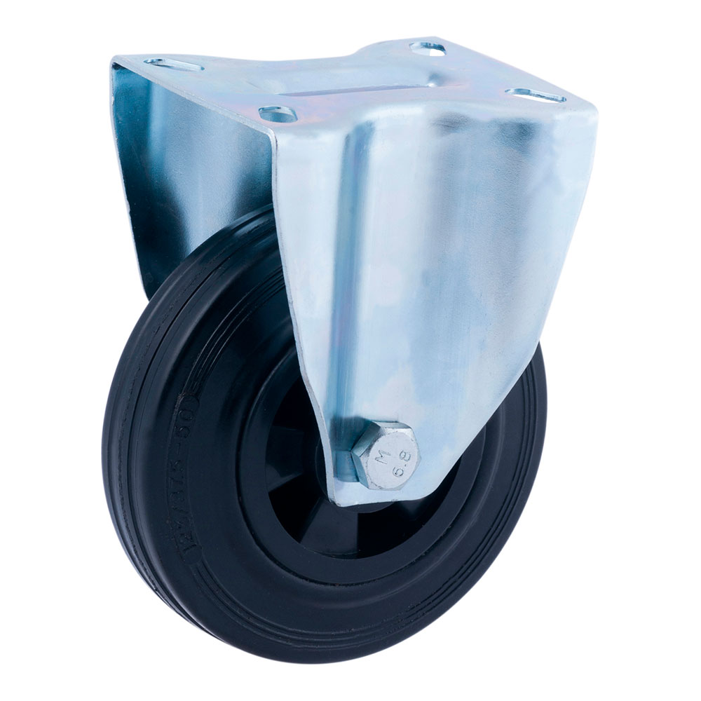 RUEDA FIJA Ø125mm (RUEDA) GOMA NEGRA CAUCHO CR29471 AFO - Ítem