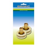 BLISTER CON 2 RODAMIENTOS PARA MAMPARA TUBO RD2 Ø24x9mm BLISTER 91798 EDM