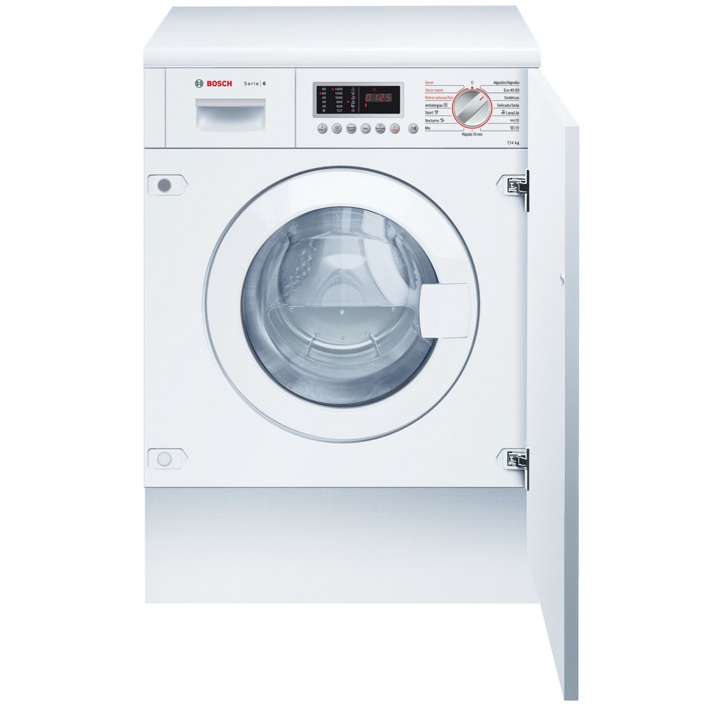 LAVADORA SECADORA INTEGRABLE 7 kg de lavado y 4 kg de secado 1400 rpm BOSCH WKD28543ES - Ítem