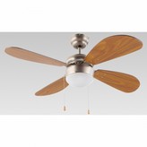 VENTILADOR TECHO 105 cm 4A 50W C/L MADERA FM VT105