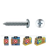 CAJA 500 unid. TORNILLO CHAPA ALOMADA PHILIPS DIN/REF 7981 3,9x13mm ZINCADO CELO