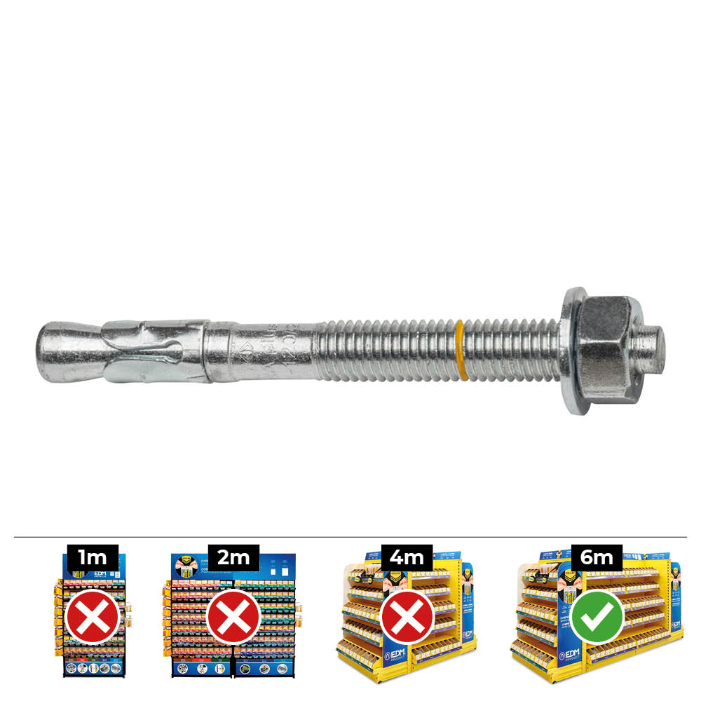 CAJA 40 unid. ANCLAJE HOMOLOGADO CE BAP Ø10x85mm/10 ZINCADO CELO