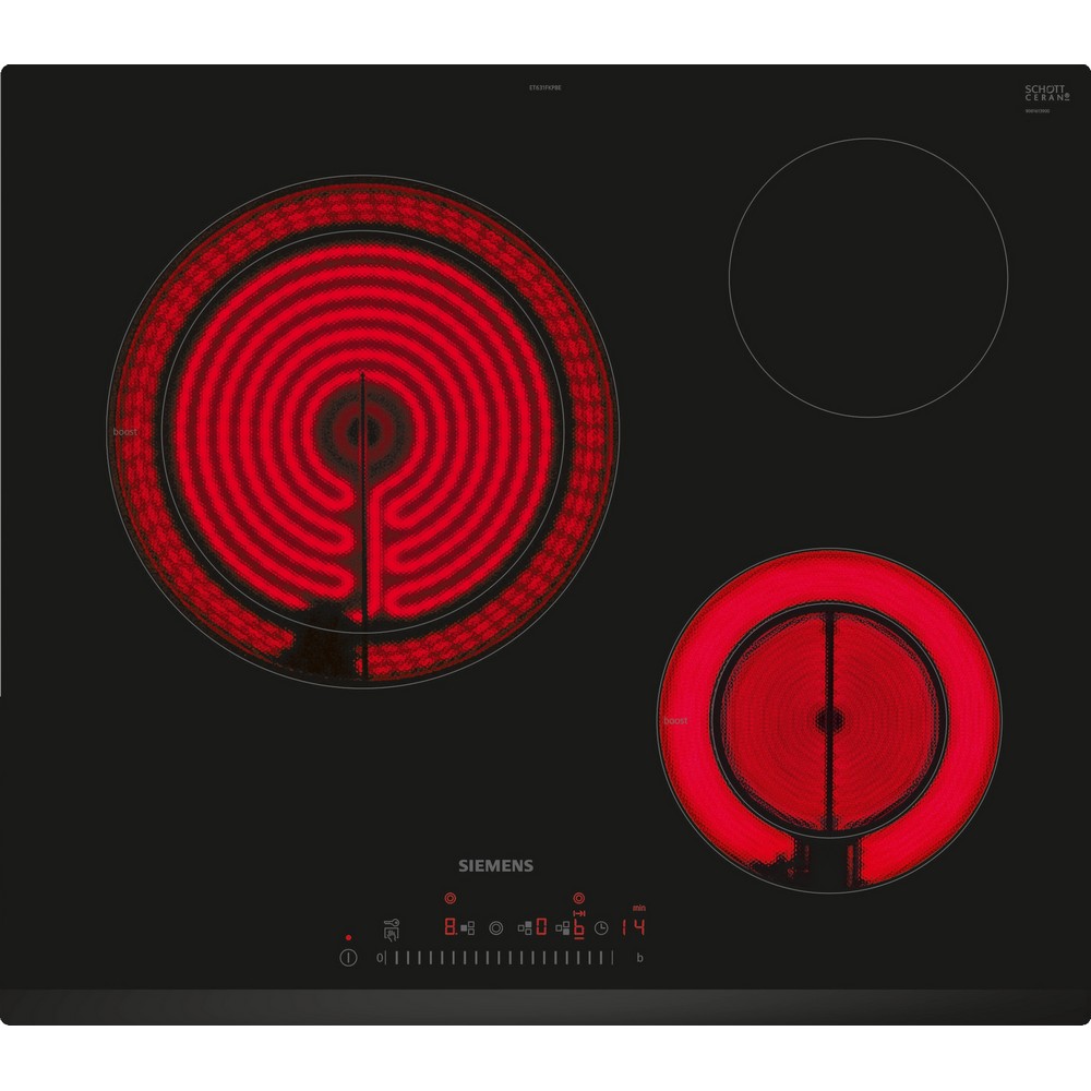 PLACA VITROCERAMICA 3 FUEGOS SIEMENS ET631FKP8E