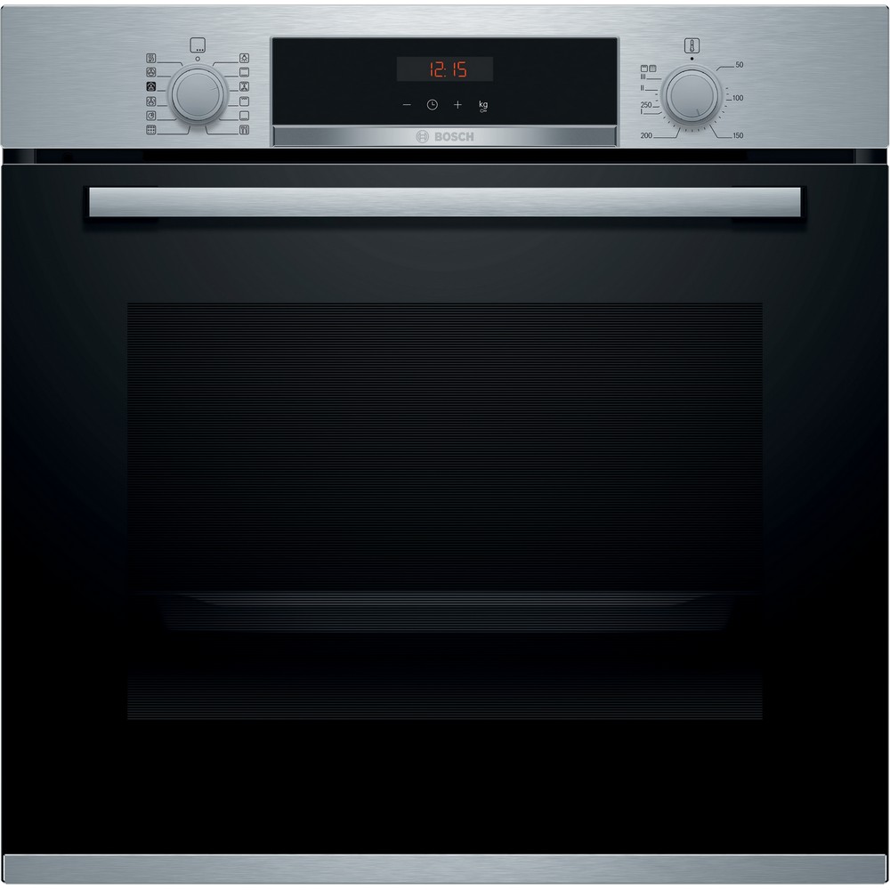 HORNO MULTIFUNCION PIROLITICO CON VAPOR AÑADIDO CRISTAL NEGRO-INOX BOSCH HRA574BS0