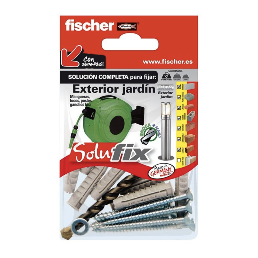 KIT FIJACIÓN EXTERIOR JARDIN 568681 SOLUFIX FISCHER