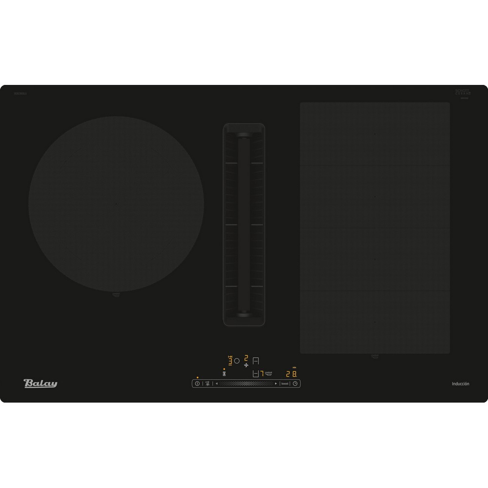 PLACA INDUCCION CON EXTRACTOR INTEGRADO BALAY 3EBC989LU - Ítem