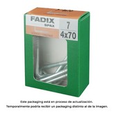 CAJA M 7 unid.. ALCAYATA ROSCADA CINC 4,0x70mm FADIX