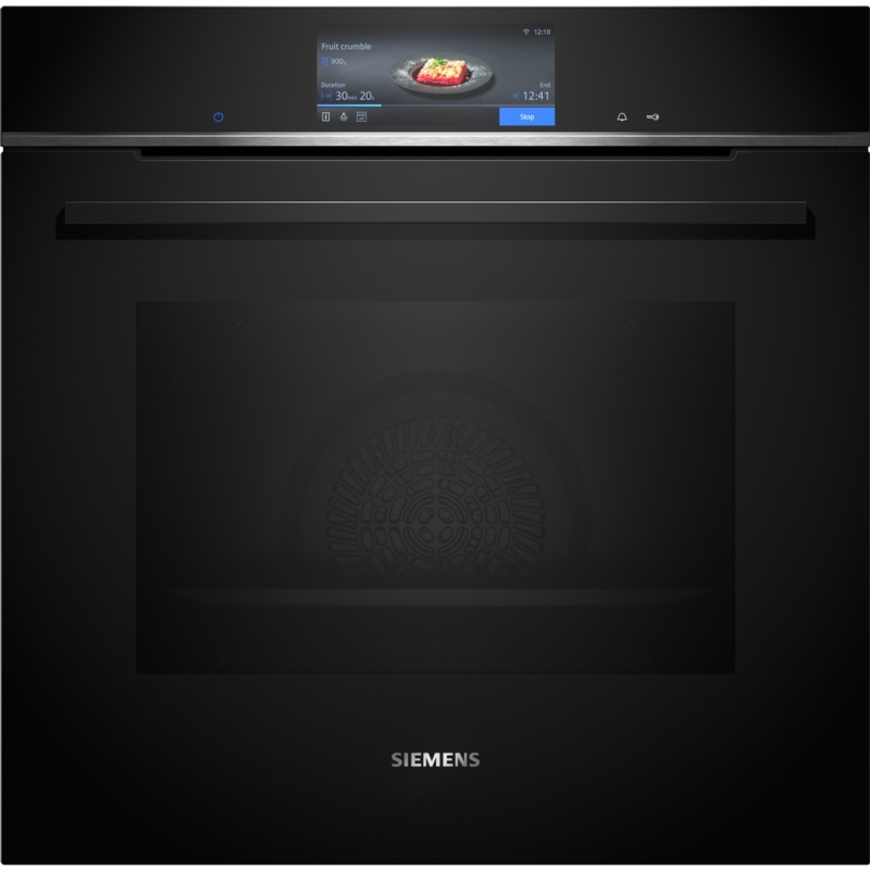 HORNO MULTIFUNCION PIROLITICO CON VAPOR CRISTAL NEGRO SIEMENS HB778G3B1