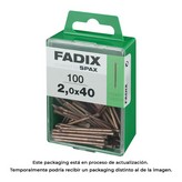 CAJA M 100 unid. CLAVO DE ACERO PARA RODAPIE 2,0x40mm FADIX