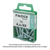 CAJA M 10 unid. TORNILLO ROSCA CHAPA CP CINC 4,8x32mm FADIX