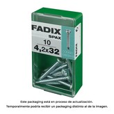 CAJA S 10 unid. TORNILLO ROSCA CHAPA CR AUTOT. 4,2x32mm FADIX