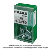 CAJA S 15 unid. TORNILLO ROSCA CHAPA CP AUTOT. CINC 4,2x19mm FADIX