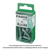 CAJA S 6 unid. TORNILLO ROSCA CHAPA HEXAGONAL AUTOT. 5,4x32mm FADIX
