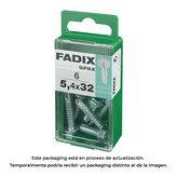 CAJA S 6 unid. TORNILLO ROSCA CHAPA HEXAGONAL AUTOT. 5,4x32mm FADIX