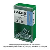 CAJA S 16 unid. TORNILLO METRICA CP M 3x16mm FADIX