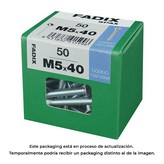 CAJA L 50 unid. TORNILLO METRICA CP M 5x40mm FADIX