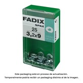 CAJA S 25 unid. ARANDELA PLANA ANCHA CINC 3,2x9mm FADIX