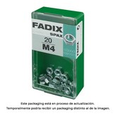 CAJA S 20 unid. TUERCA CINC M 4 FADIX