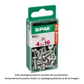 CAJA 20 unid. TORNILLO MADERA SPAX CAB. REDONDA WIROX 4,5x16mm SPAX