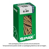 CAJA 75 uds. TORNILLO MADERA SPAX CAB. PLANA YELLOX 5,0x60mm SPAX