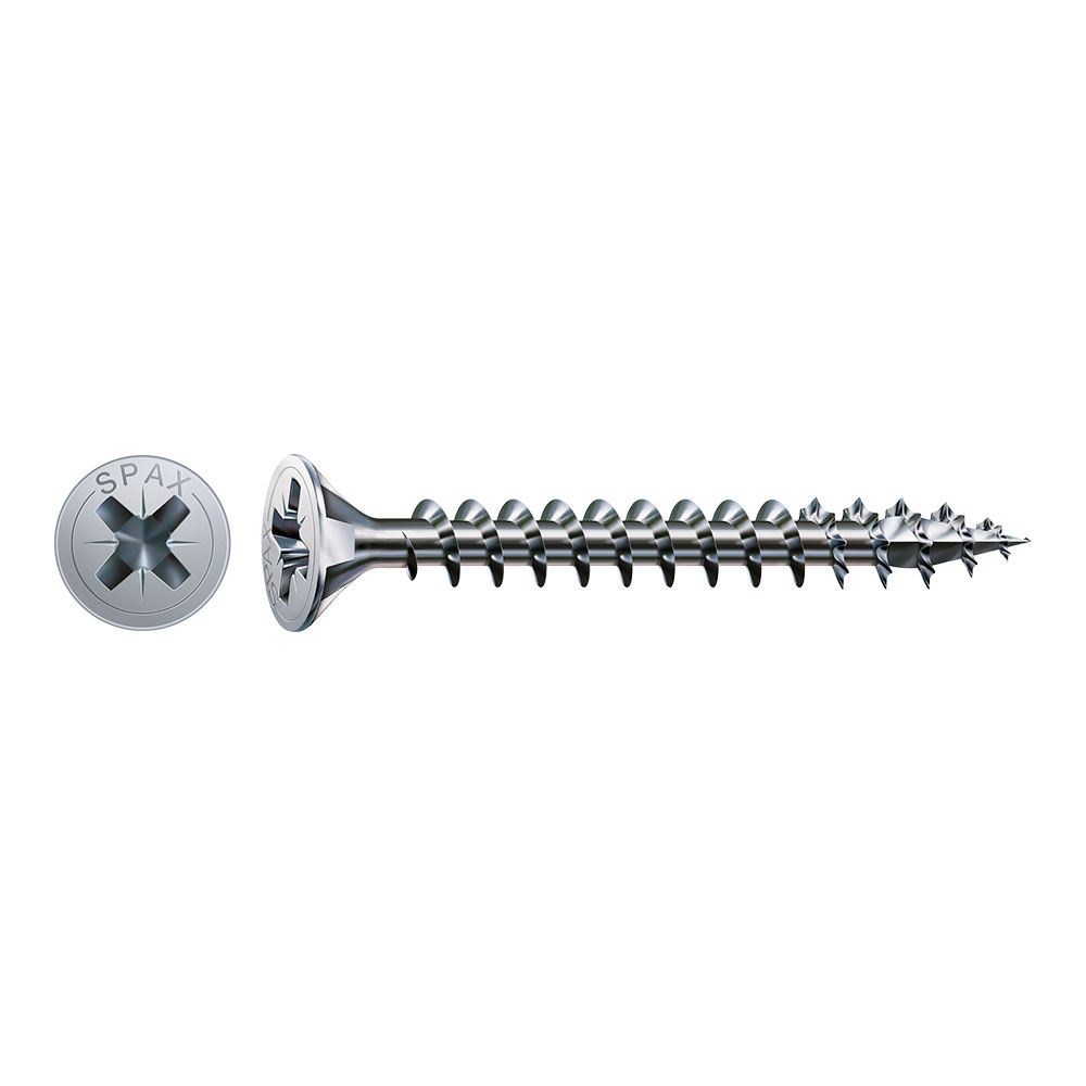 CAJA 20 unid. TORNILLO MADERA CABEZA PLANA WIROX 4,0x35mm SPAX - Ítem