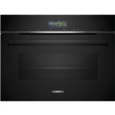 HORNO COMPACTO MULTIFUNCION PIROLITICO CRISTAL NEGRO SIEMENS CB774G1B1