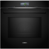 HORNO MULTIFUNCION PIROLITICO CON MICROONDAS CRISTAL NEGRO SIEMENS HM736GAB1