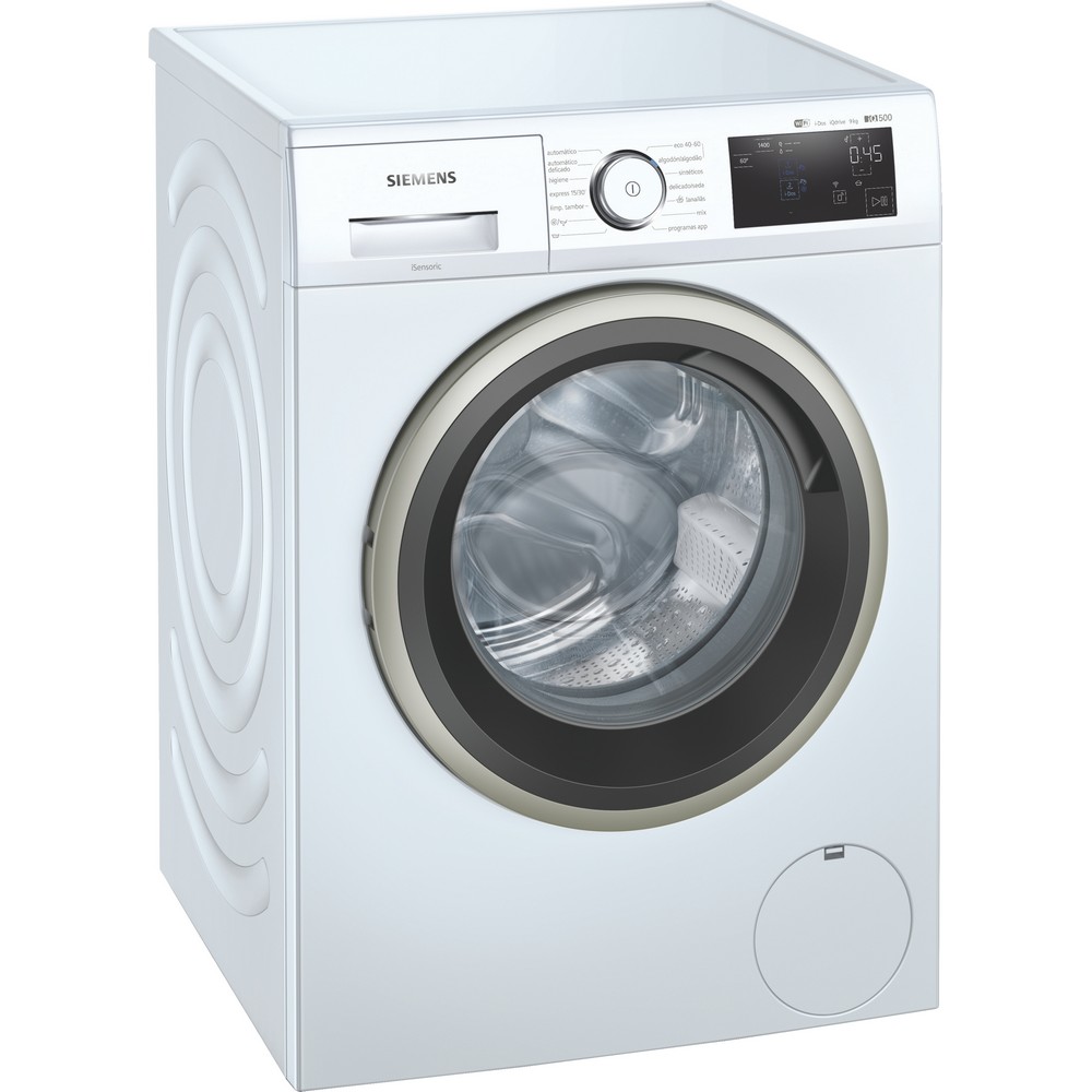 LAVADORA CARGA FRONTAL BLANCA CON AUTODOSIFICADOR 9 kg y 1400 rpm SIEMENS WM14UPH2ES