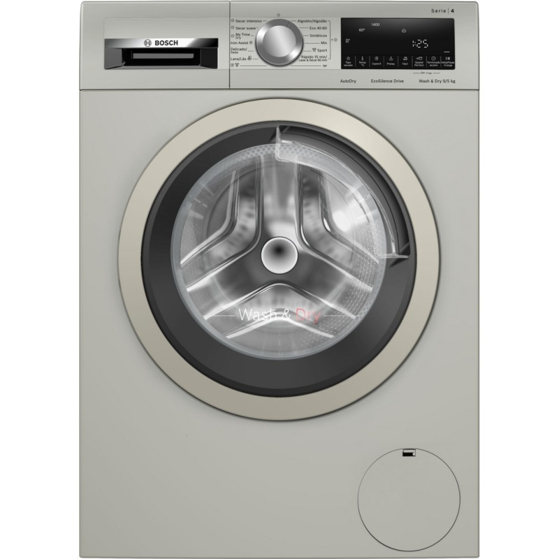 LAVADORA SECADORA INOX 9 kg de lavado y 6 kg de secado 1400 rpm BOSCH WNA1341XES