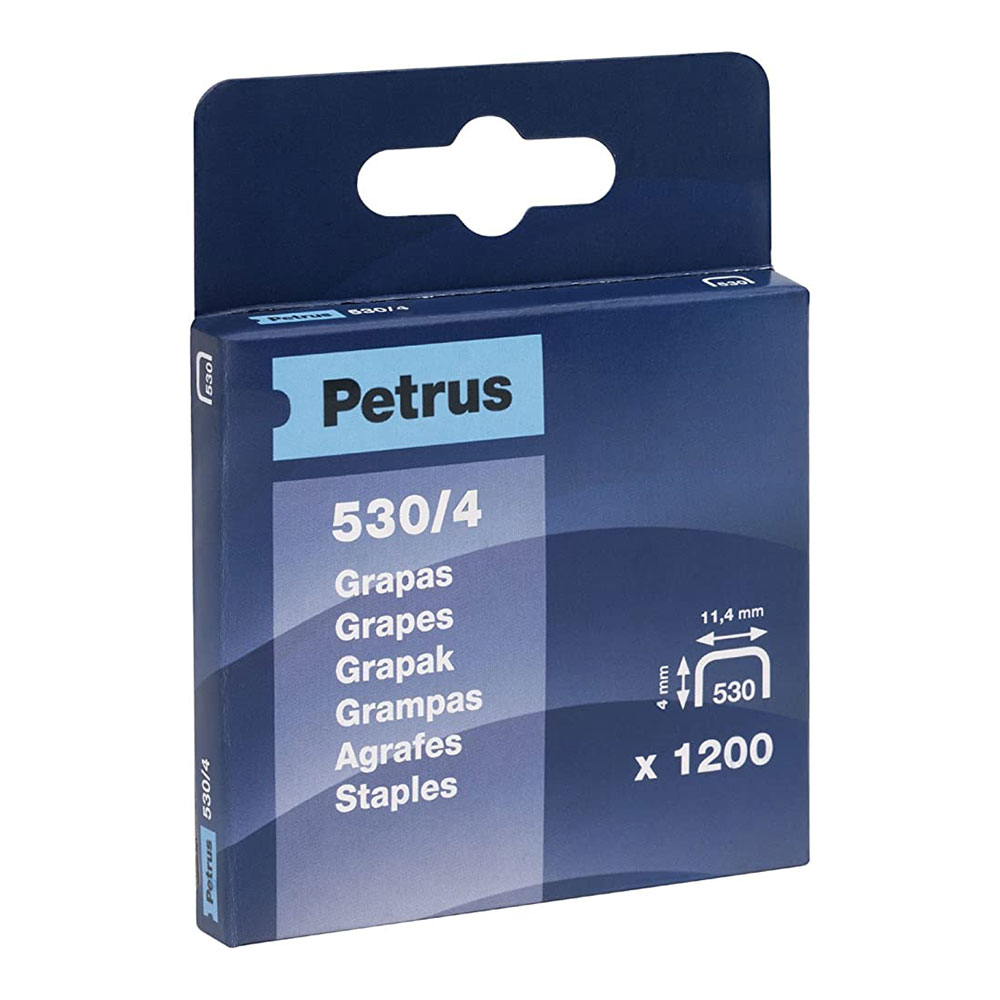 CAJA 1200 GRAPAS MOD. 530/4mm. 77512 PETRUS