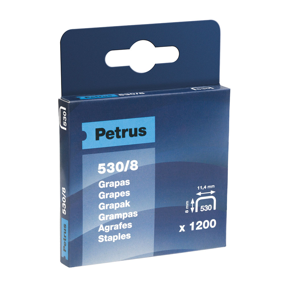 CAJA 1200 GRAPAS MOD. 530/8mm 77514 PETRUS