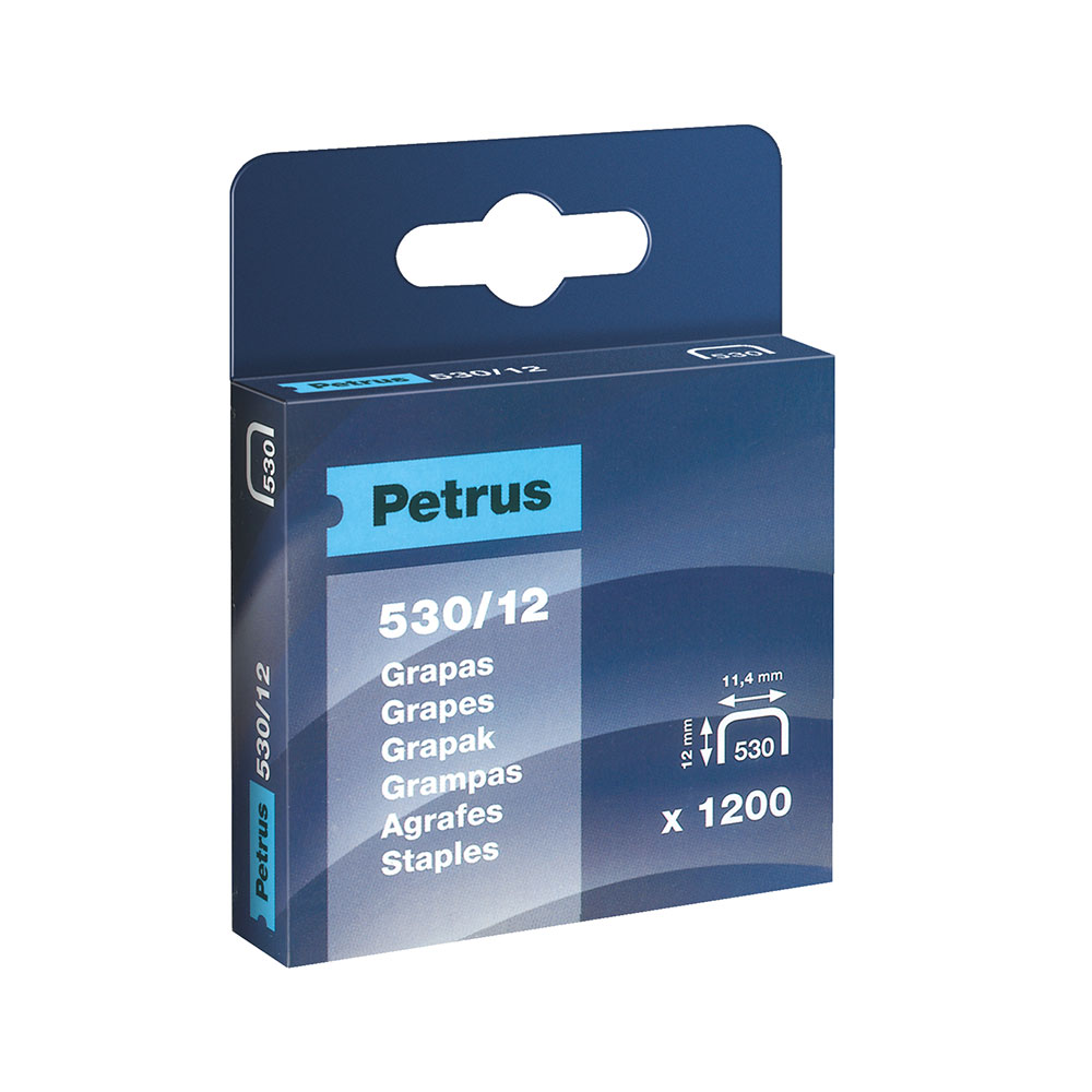 CAJA 1200 GRAPAS MOD. 530/12mm 77516 PETRUS