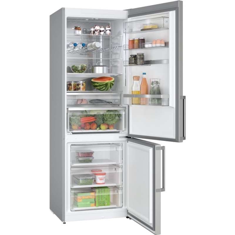 FRIGORIFICO COMBI NO FROST ANCHO 70 cm INOX Home Connect BOSCH KGN49AICT 1