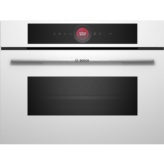 HORNO COMPACTO MULTIFUNCION CON MICROONDAS CRISTAL BLANCO BOSCH CMG7241W1