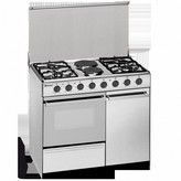 COCINA DE GAS CON PORTABOMBONAS INOX 6 FUEGOS MIXTOS MEIRELES E920