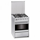 COCINA DE GAS INOX 4 FUEGOS CON HORNO ELECTRICO MEIRELES E610X