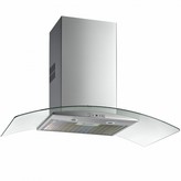 CAMPANA DECORATIVA INOX/CRISTAL 90 cm TEKA NC985