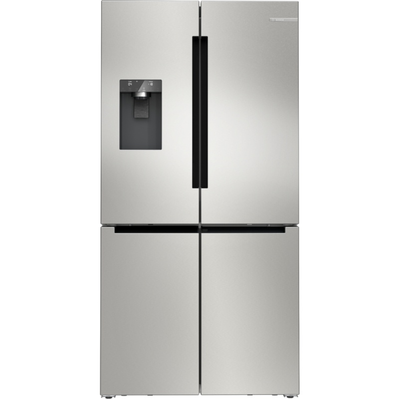 FRIGORIFICO SIDE BY SIDE NO FROST 4 PUERTAS CON DISPENSADOR AGUA-HIELO INOX BOSCH KFI96APEA