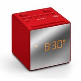 RADIO RELOJ SONY ICFC1TR RED DUAL ALARM