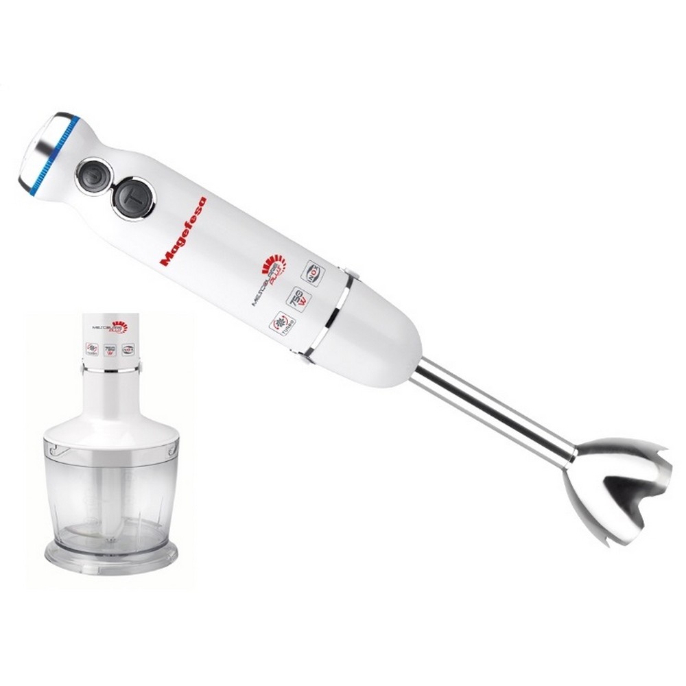 BATIDORA DE MANO MAGEFESA MGF4123 750W C/A PIE INOX BLANCA