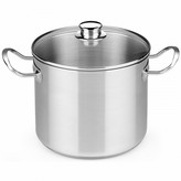 CACEROLA OLLA 30 cm INOX CON TAPA CRISTAL BRA PROFESIONAL