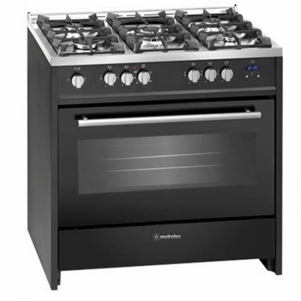 COCINA DE GAS NEGRA 5 FUEGOS MEIRELES G910BL