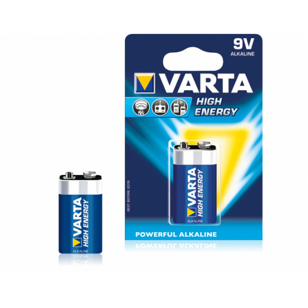 PILA VARTA 6LR61 6LP3146 ALC. HIGH ENERG 9V 1 BLIS