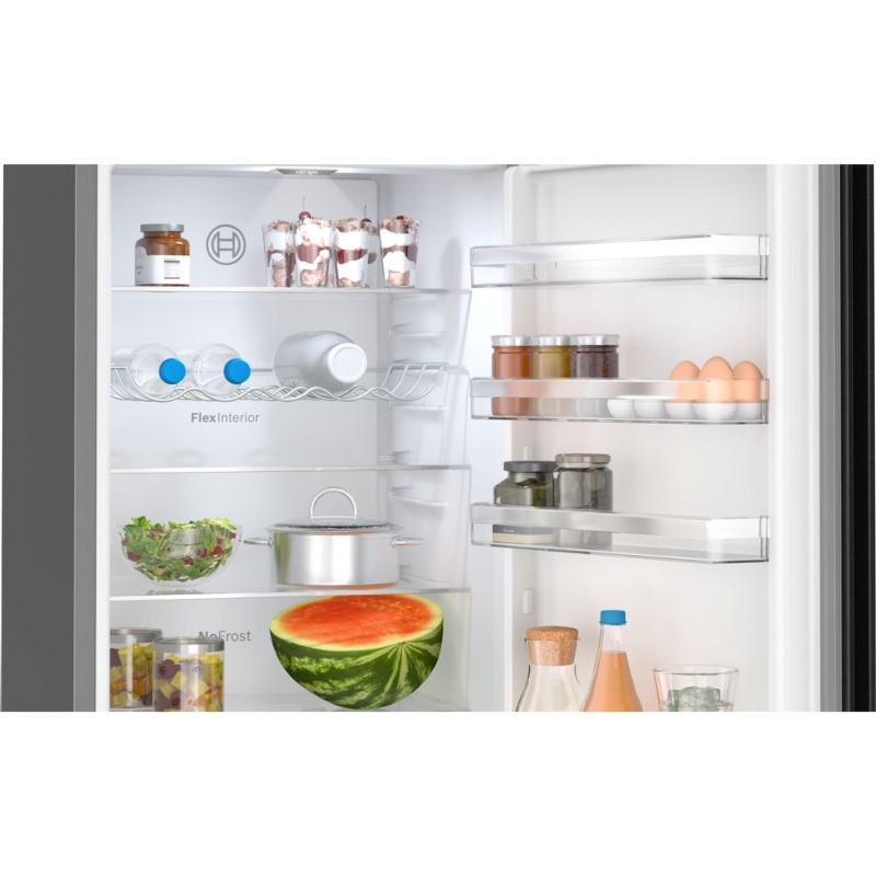 FRIGORIFICO COMBI NO FROST BLACK-INOX BOSCH KGN392XCF 2
