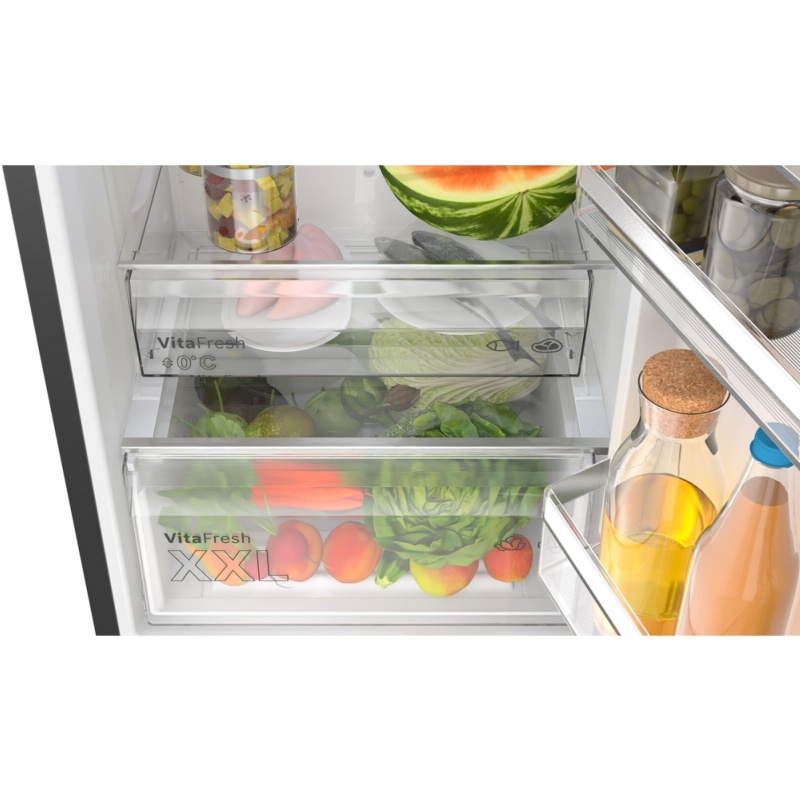 FRIGORIFICO COMBI NO FROST BLACK-INOX BOSCH KGN392XCF 3