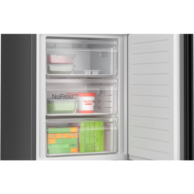 FRIGORIFICO COMBI NO FROST BLACK-INOX BOSCH KGN392XCF 4