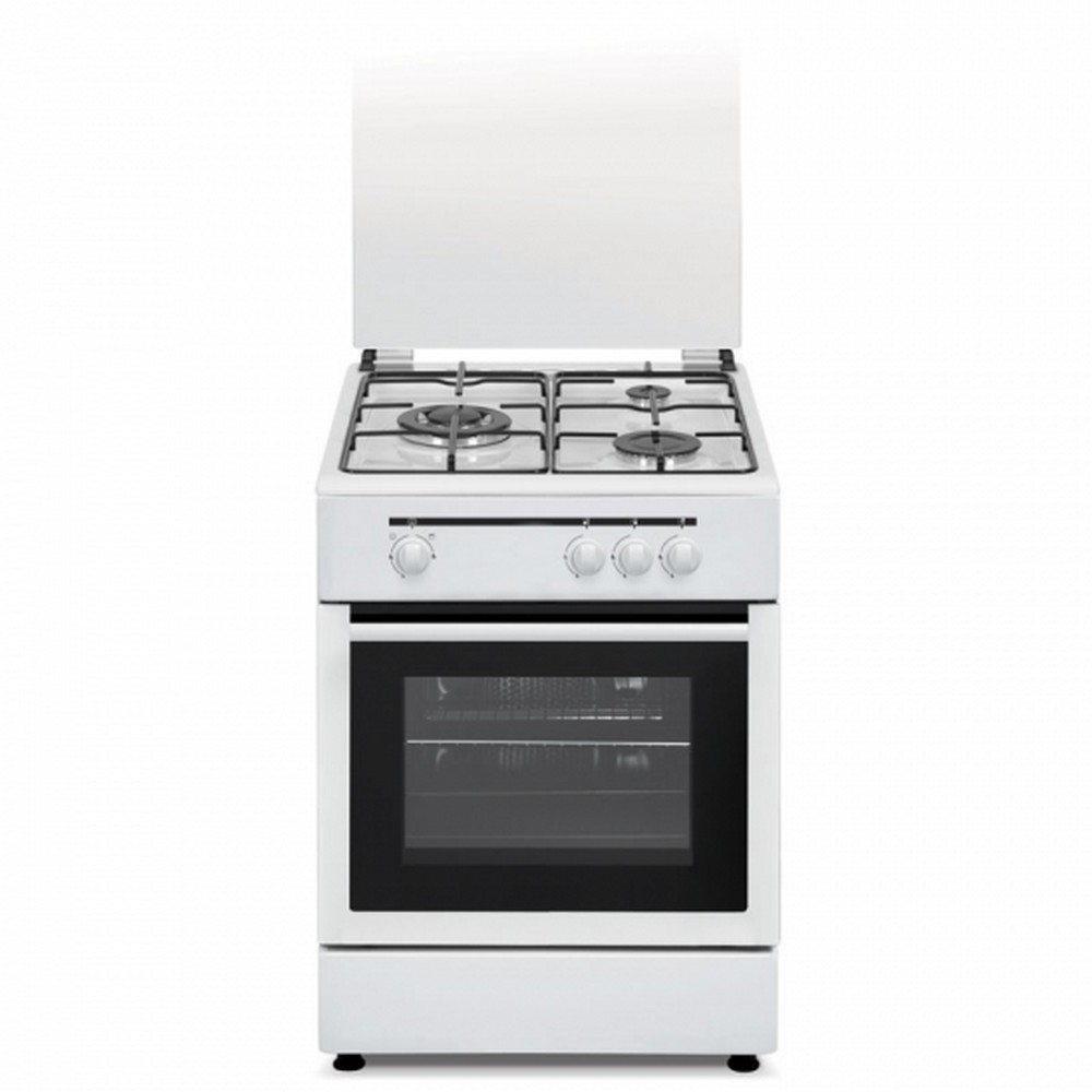 COCINA DE GAS NATURAL BLANCA 3 FUEGOS VITROKITCHEN CB5530BN