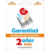 EXTENSION GARANTIA +2 AÑOS G3PDES2000 HASTA 2000€